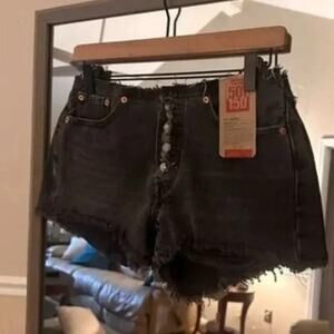Levi's 501 150 Limited Edition Women's Black Denim Shorts